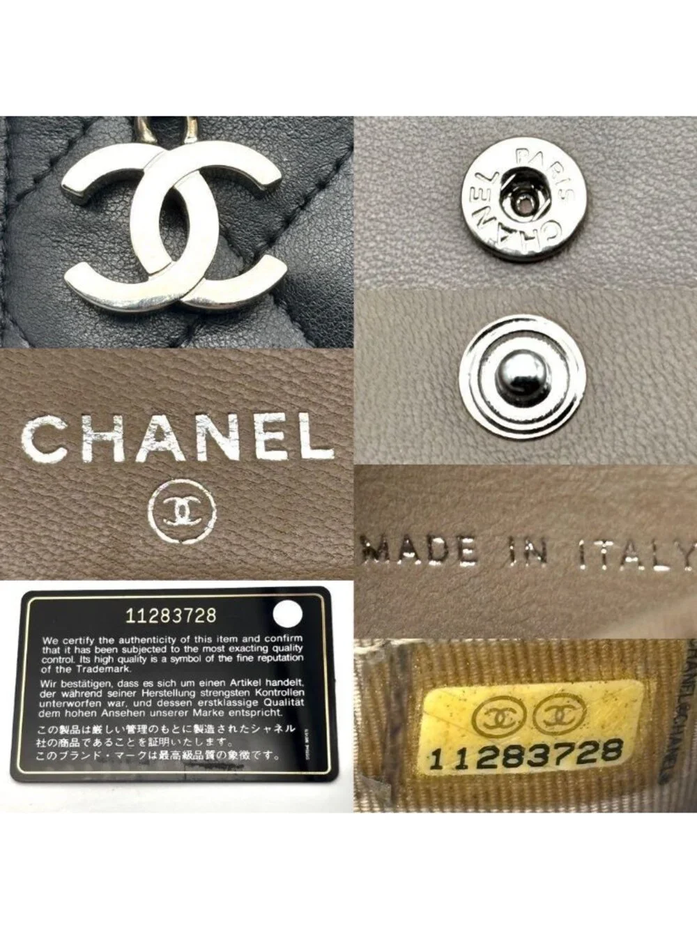 Chanel Wallet Quilted Zip Around Bifold